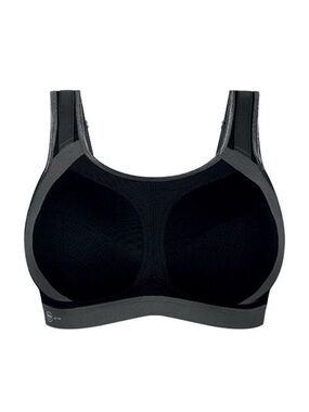 38J Anita Extreme Control Plus Wireless Sports Bra in Black and Gray